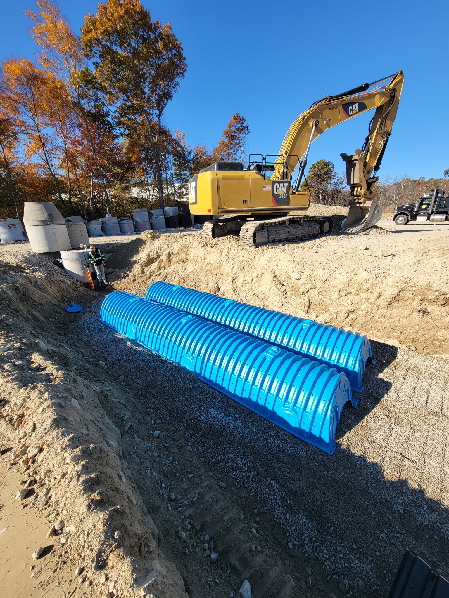 Cultec stormwater chamber installation Massachusetts