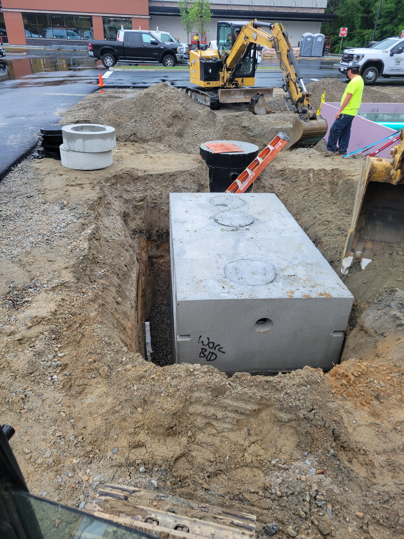Commercial grease interceptor installation Massachusetts